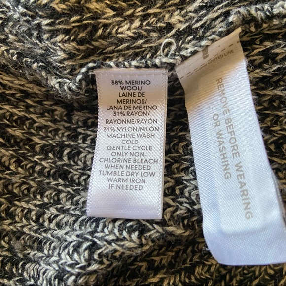 Lou & Grey Lagenlook Knit Cardigan Sweater Merino Wool Casual Cozy Open Front - Picture 4 of 5